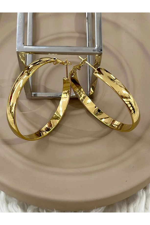 Çelik Gold Küpe - 1