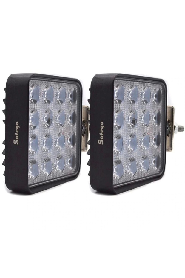 12 Adet 16 Ledli Off Road Sis Farı Çalışma Lambası 12 Volt / 24 Volt - 5