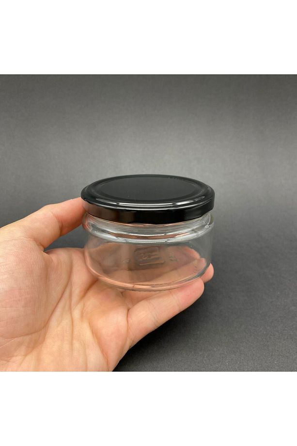 8 Adet 230 Cc Cam Kavanoz - 230 ml Cam Kavanoz - Geniş Magnolia Kavanozu - 2
