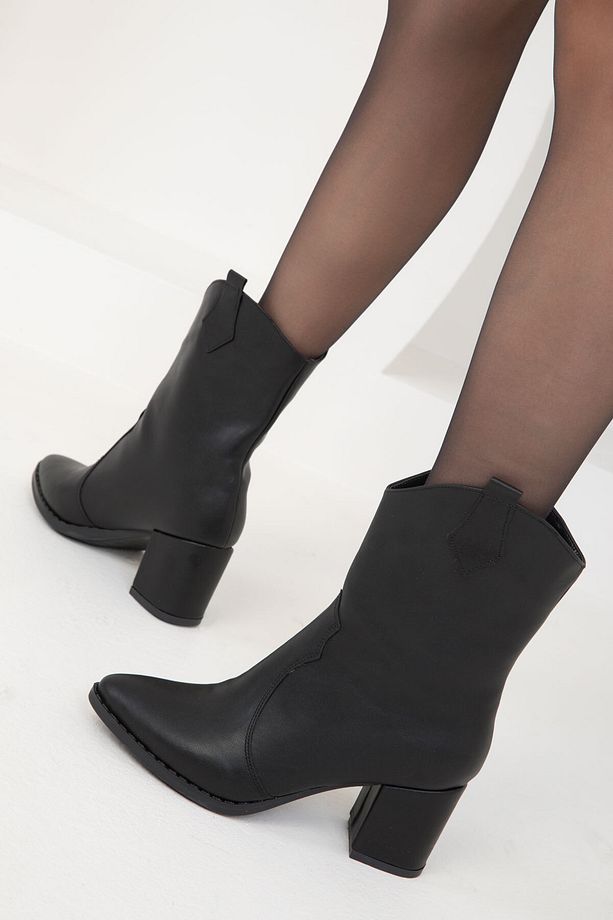 Siyah Kadın Bot & Bootie 15615 - 4