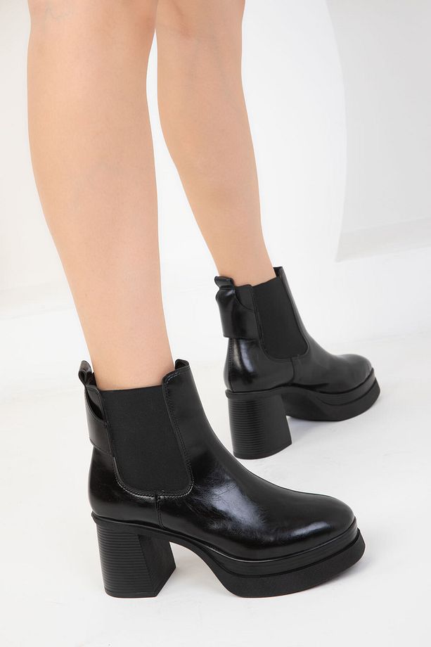Siyah Kadın Bot & Bootie 19695 - 4