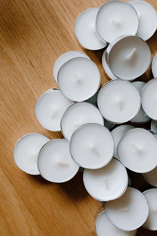Tealight 90'lı Buhardanlık Mum Kokusuz 3 Saat Dayanıklı 1. Kalite – Mum & Kandil - 3