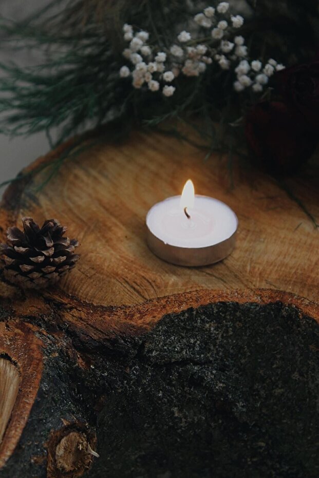 Tealight 90'lı Buhardanlık Mum Kokusuz 3 Saat Dayanıklı 1. Kalite – Mum & Kandil - 2