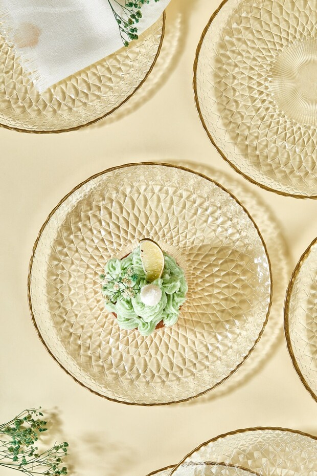 Fugi 6 Parça Pasta/Kek/Tatlı Tabağı Seti - 3