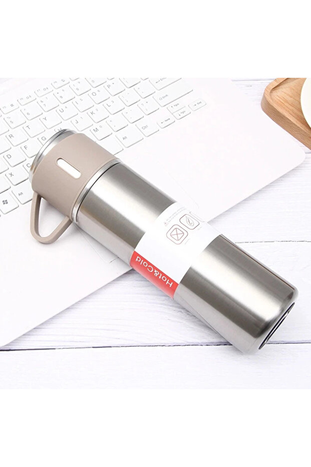 Stainless Steel 304 Steel Thermos Cup with Cup Hot Cold Preserved Quality Leak Proof Mug Flyon-527