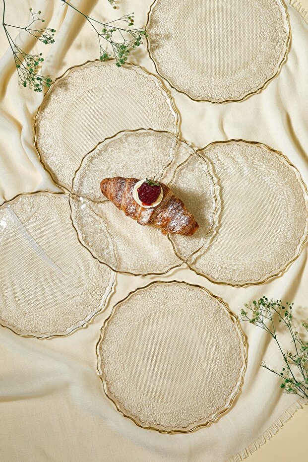 Goblen 6 Parça Pasta/Kek/Tatlı Tabağı Seti - 2