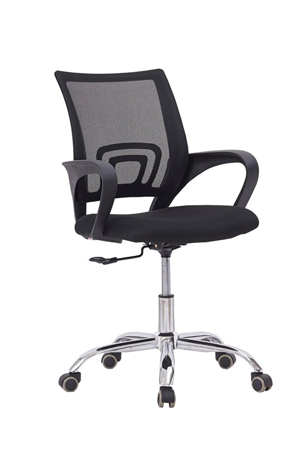 Ergonomic Mesh Office Chair - Black, Stylish Comfort for Any Space