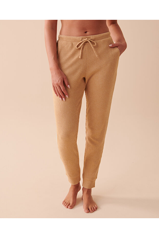 Waffle Knit Jogger Pants