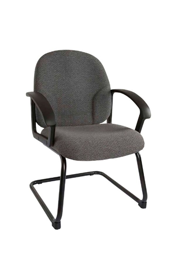 Ergonomic Fabric Visitor Chair – Stylish, Comfortable Office Seating (Grey)