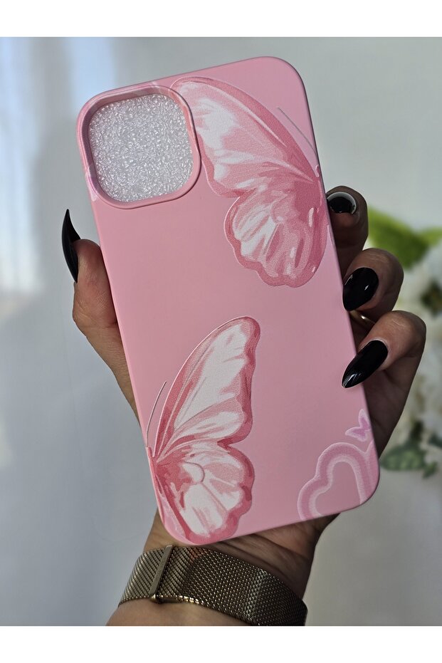 حافظة إطلاق آي فون 13/14 متوافقة مع آيفون 13/14 مطبوع عليها طبعة مخملية داخلية - 3