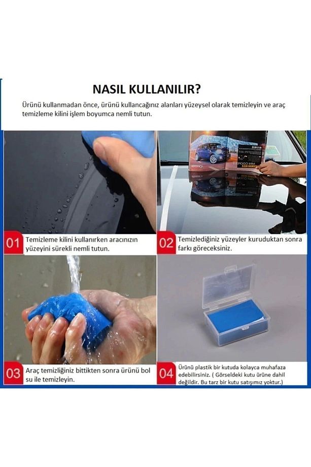 Nano Araç Yüzey Temizleme Kil Hamuru 180 gr Unichrome - 3