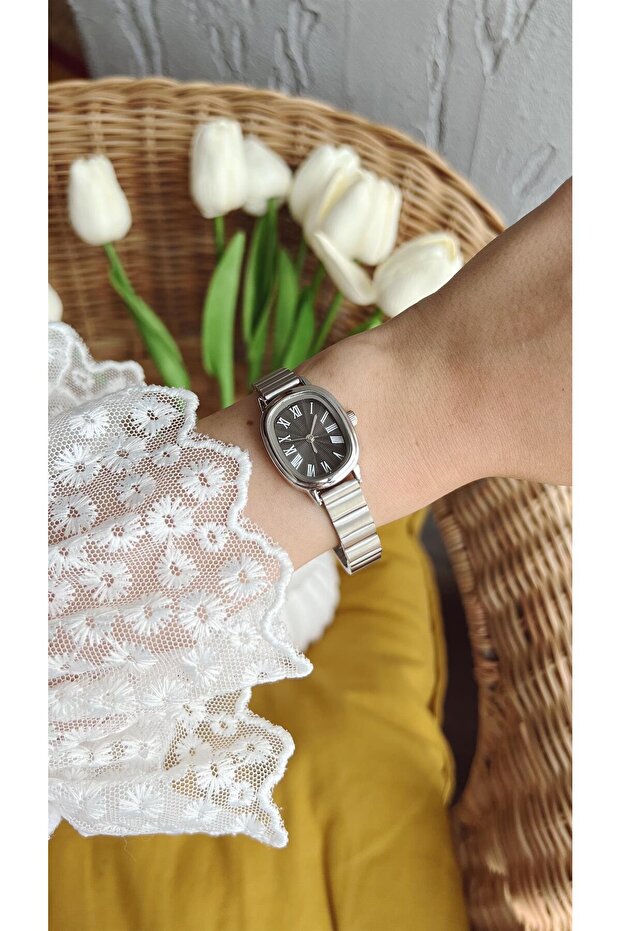 Roman Numeral Women's Wrist Watch (Adjustable Cord)