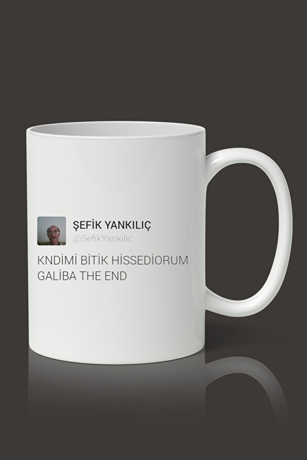 Kendimi Bitik Hissediyorum Baskılı Kupa Bardak