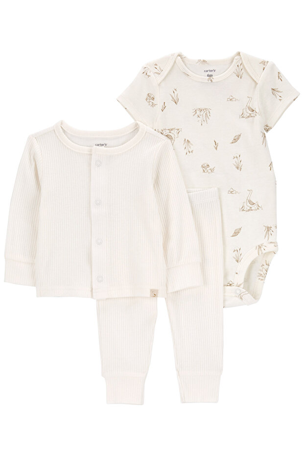 Bebek 3Lü Hırkalı Set - 1