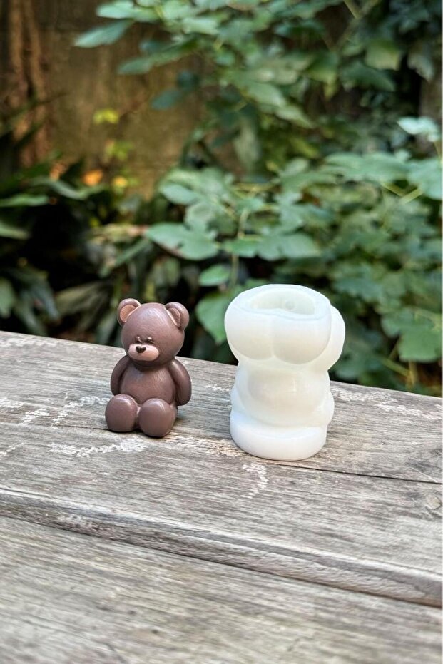 Mini Ayıcık Silikon Mum Kalıbı - 2