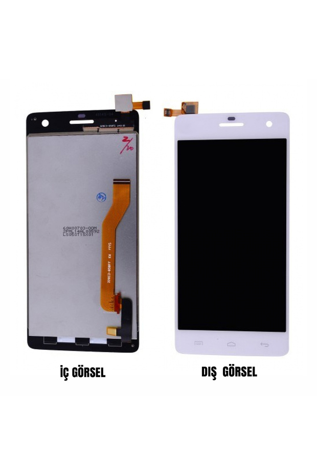 شاشة LCD + لمس متوافقة مع Teknonet Casper Via V8 - أبيض