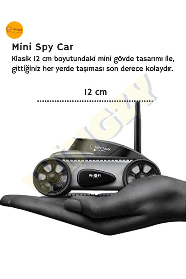 2.4GHz, Kameralı, Mini, Spy, Robot Araç, Android ve iOS Telefonlardan Kontrol Edilebilir - 7