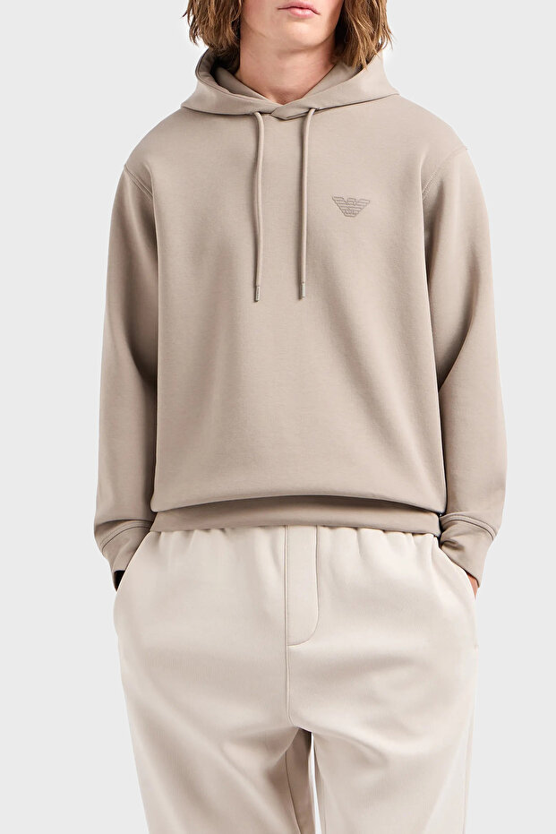 Cotton Logo Regular Fit Hooded Sweat Men's Sweat 6D1M94 1Jhsz 0195
