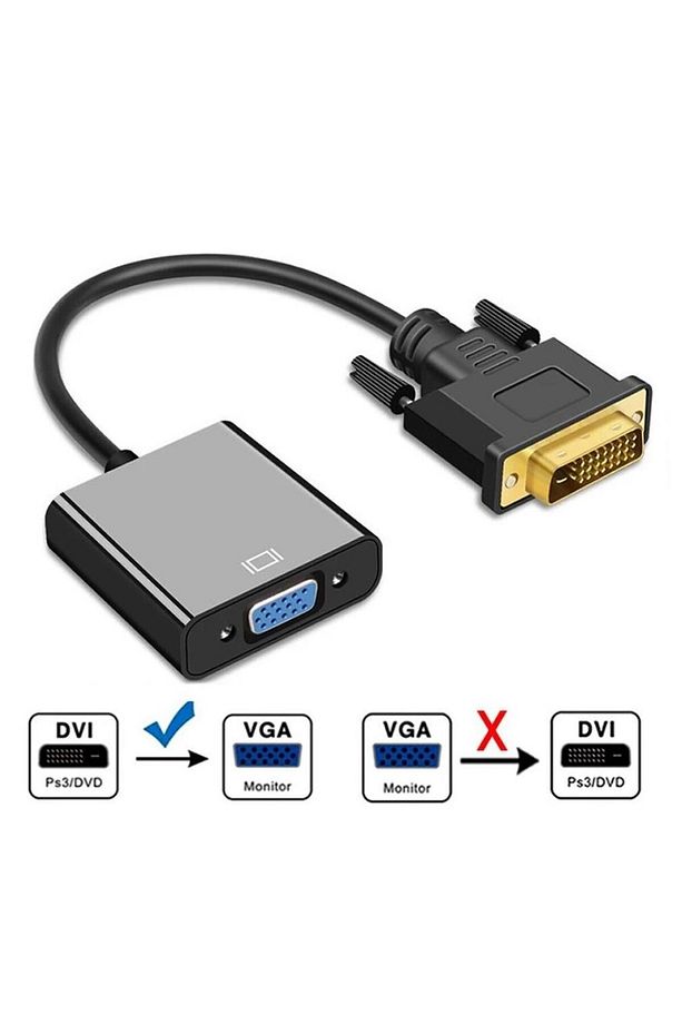 Dvı - D (24 1) To Vga Aktif Dönüştürücü Kablo (DVI-D ERKEK - VGA DİŞİ) Dvı In Vga Out Dvı Vga - 7