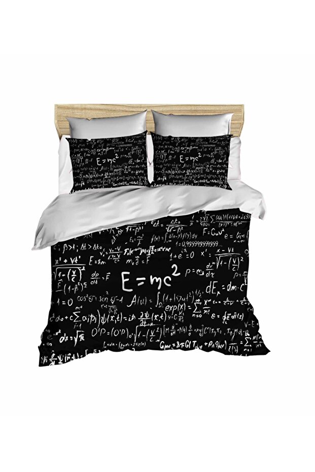 Physics Formulas E=Mc2 3D Digital Double Duvet Cover Set