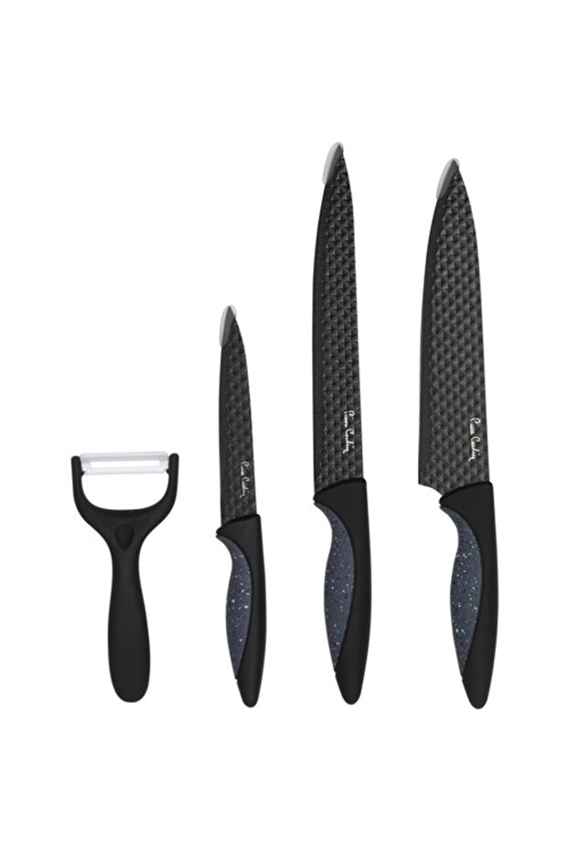4 Parça Bıçak Seti Pluto Siyah - 1