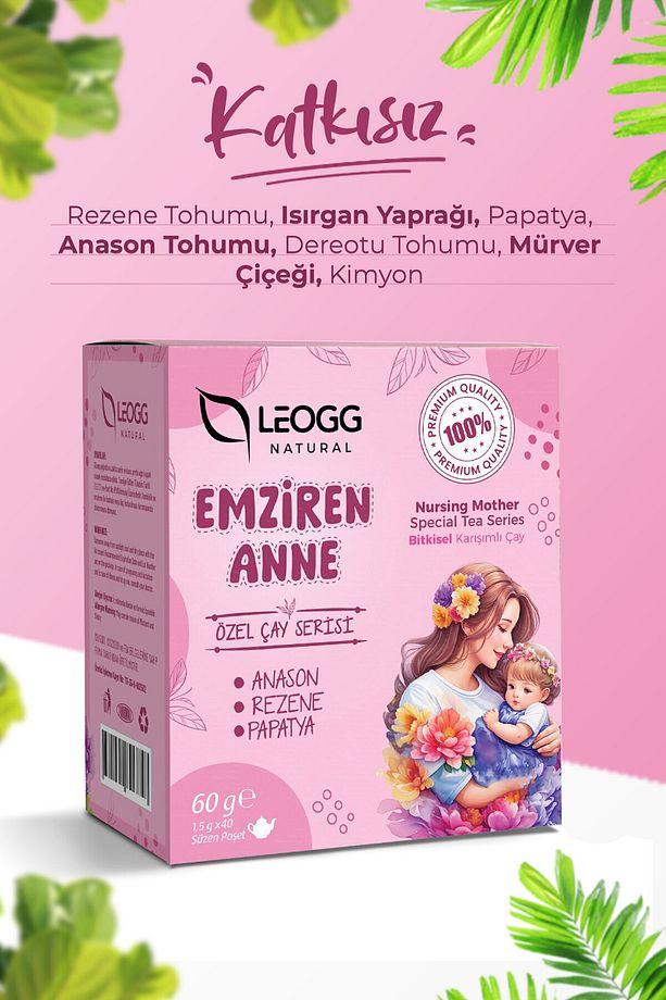 Emziren Anne Çayı Süt Arttırıcı %100 Bitkisel 40 Adet Süzen Poşet - 4