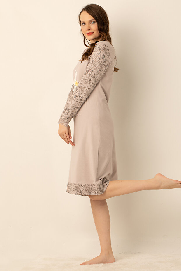 Doğal Pamuklu Gecelik - 4