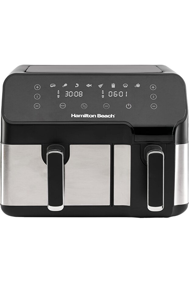 Dual Size 8.5L Digital Air Fryer, 5.3L & 3.2L baskets-independently controlled, SYNC Finish Function
