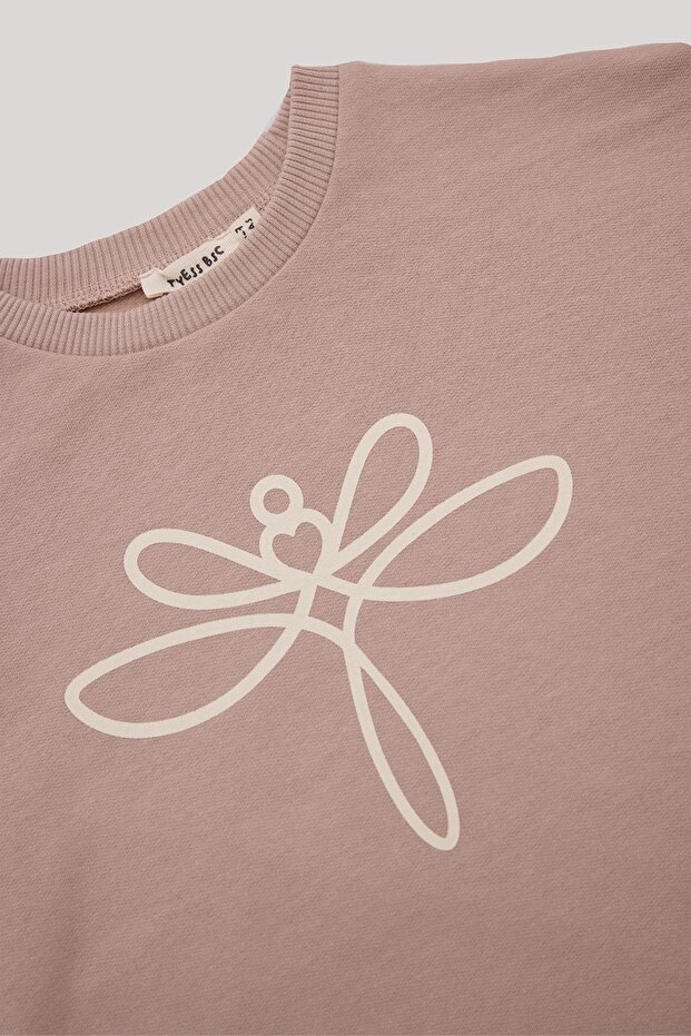 سويت شيرت بناتي باللون البني من BG Store - 7