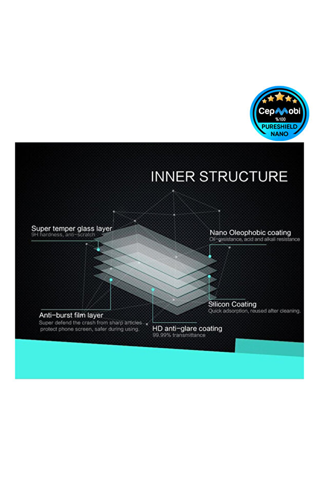 واقي شاشة نانو بيور شيلد متوافق مع هاتف Huawei Mate 10 Lite - 4