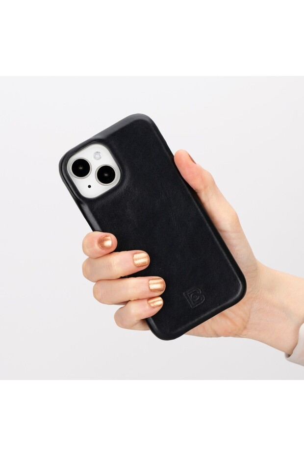 Apple iPhone 15 Uyumlu Deri Arka Kapak F360 RST1 - 2