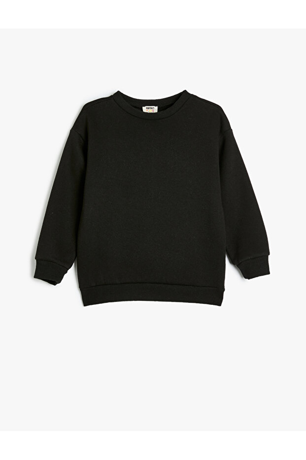 Oversize Basic Sweatshirt Long Sleeve Crew Neck Hooded