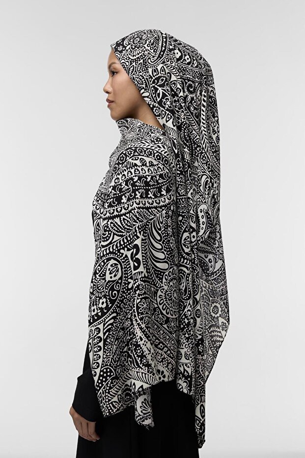 شال فاخر منقوش من ريشا - 5