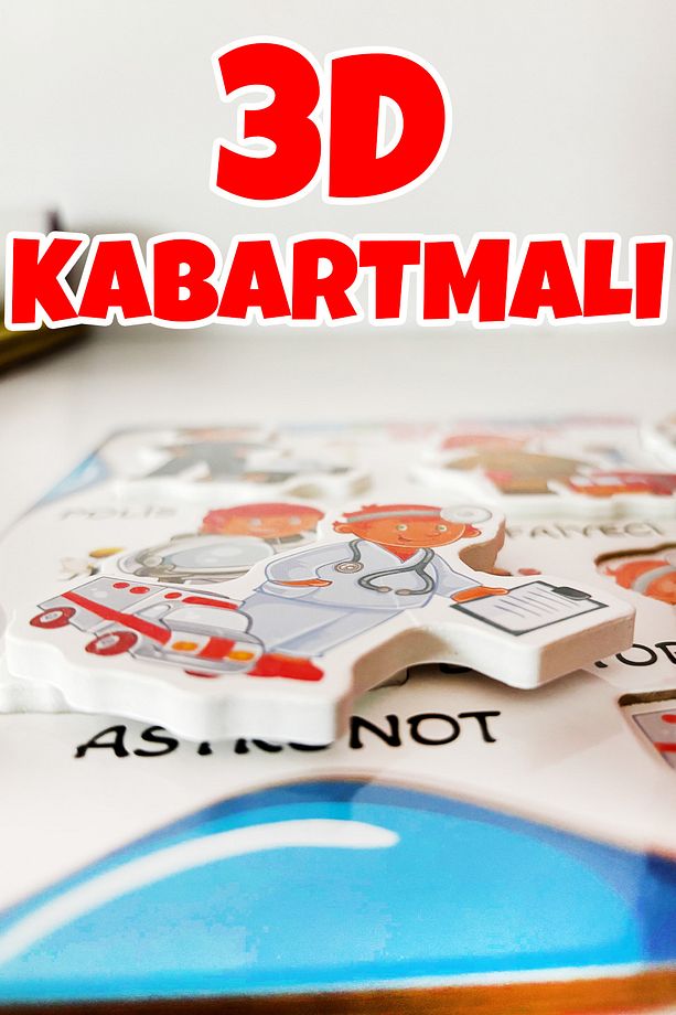 Meslekler Bultak 3D Eğitici Zeka Geliştirici Oyuncak - 3
