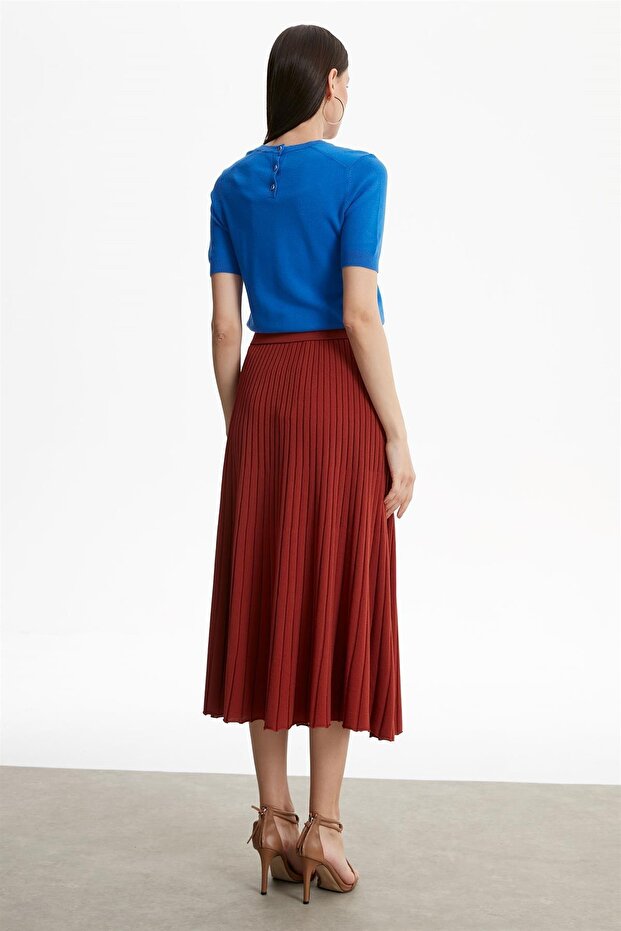 PİLELİ RAYON ETEK TABA - 4