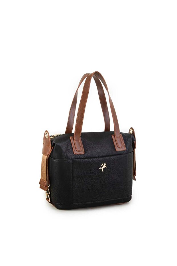 Shoulder Bag Black Tan Raven