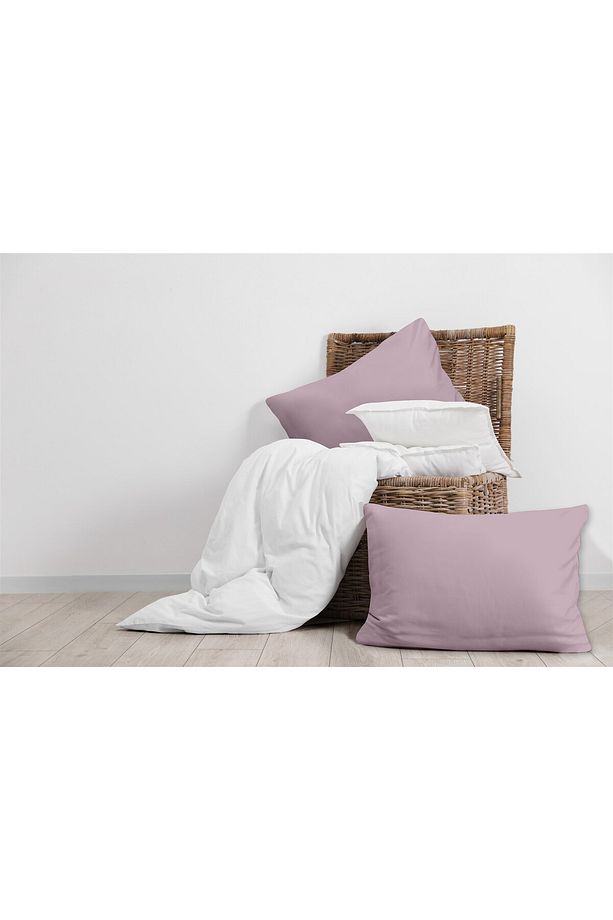 % 100 Pamuklu Akfil Gül Kurusu Yastık Kılıfı 2'li Set - 50x70 Cm - 3