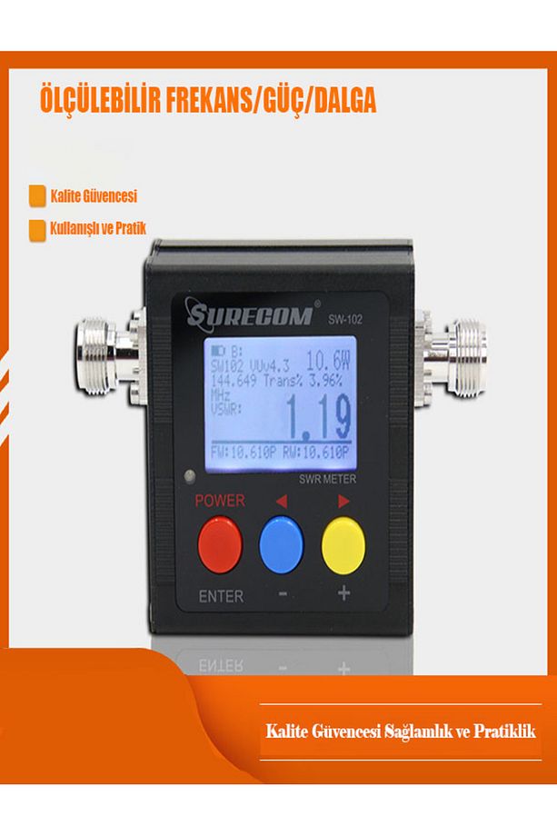Dijital ekran frekans ölçer dalga ölçer sw-102 test anteni dalga güç test ölçer - 4