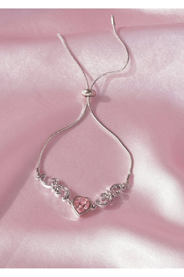 Lady Diana Heart Steel Bracelet