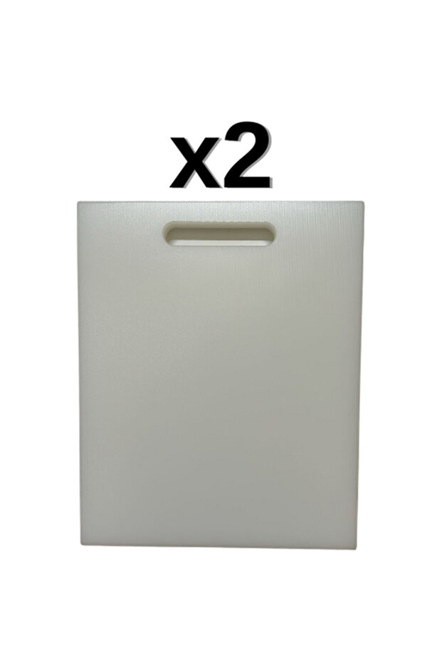 Set of 2 Turkay 32.5X26.5X1 cm Handle Polyethylene Cutting Board Cutting Board 1138
