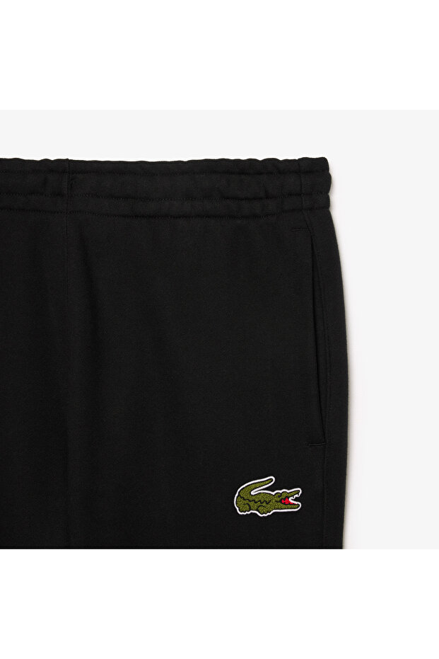 Unisex Relaxed Fit Organik Pamuk Siyah Eşofman Altı - 6