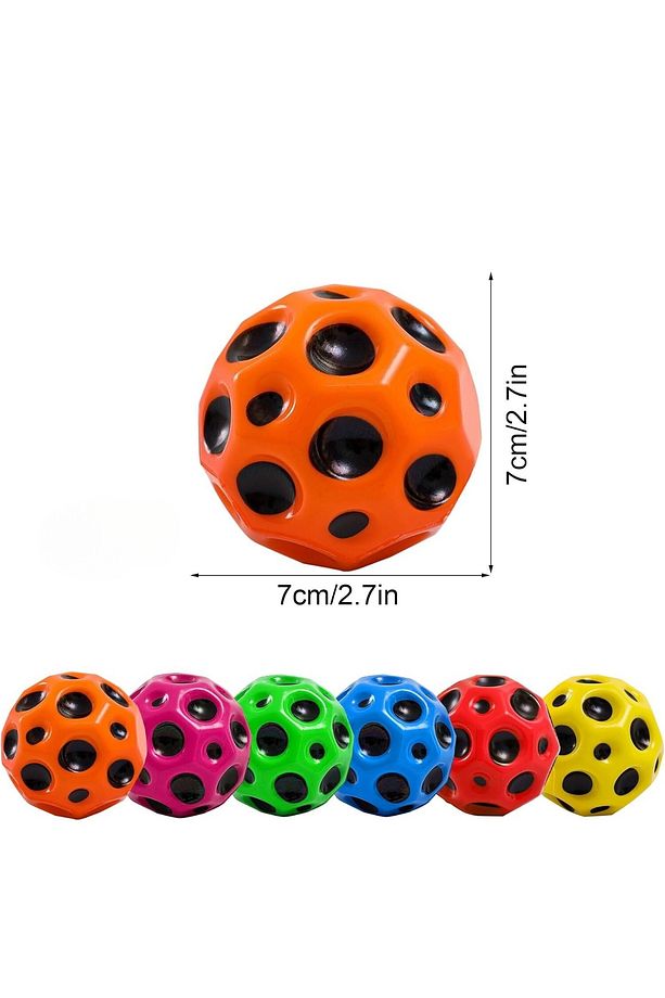 Ay Şeklinde Yükseğe Zıplayan Top Süper Uzay Topu Stres Topu Bouncer Ball 1 Adet - 2
