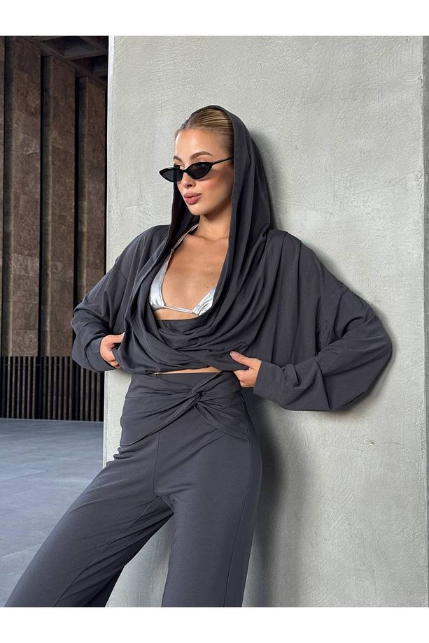 OYS MODAL KUMAŞ TASARIM MODEL EŞOFMAN TAKIMI - 4