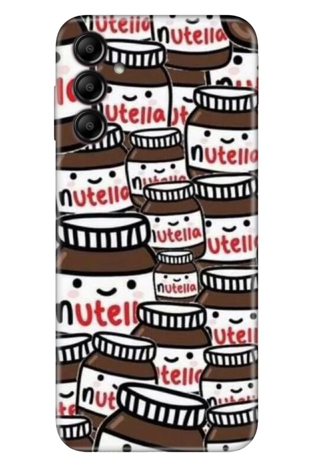 Samsung Galaxy A35 Compatible Case Silicone Patterned Illustrated Cover Love Nutella