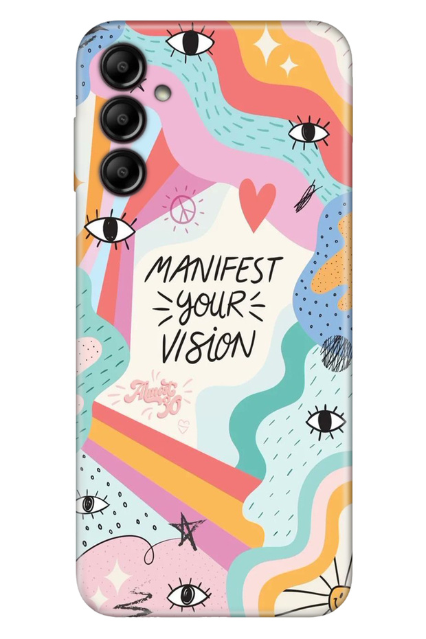 Samsung Galaxy A35 Compatible Case Silicone Patterned Illustrated Cover Manifest Your Vision