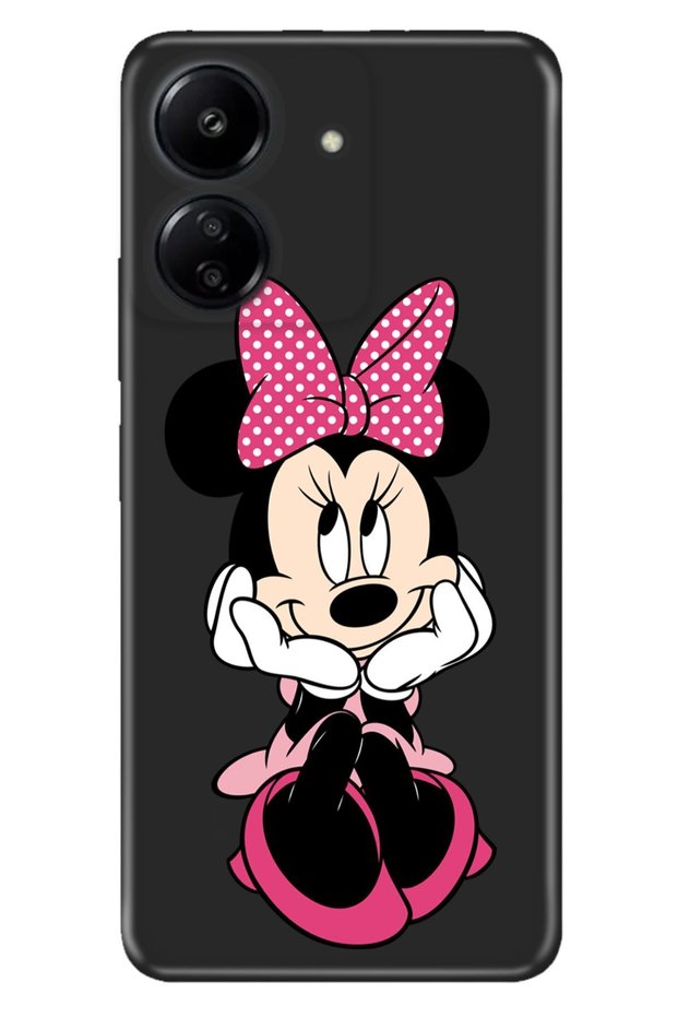 Xiaomi Redmi 13C - Poco C65 Case Silicone Patterned Minnie Character
