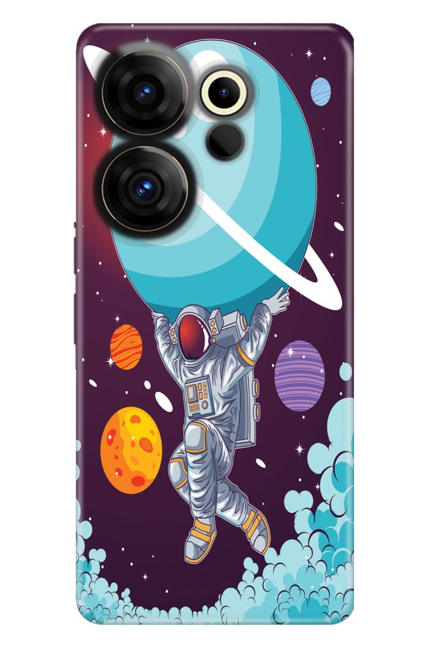 Camon 20 Premier 5g Compatible Case Silicone Patterned Illustrated Cover Astronaut