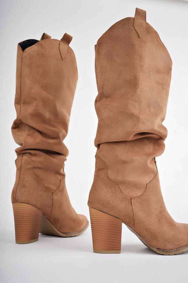 Ilkn05 Kovboy Kadın Çizme - 7