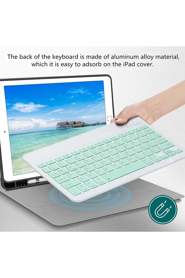 Tüm Cihazlara Uyumlu Kablosuz Bluetooth Klavye ve Mause Seti Tablet Telefon iPad Galaxy Honor Redmi - 4