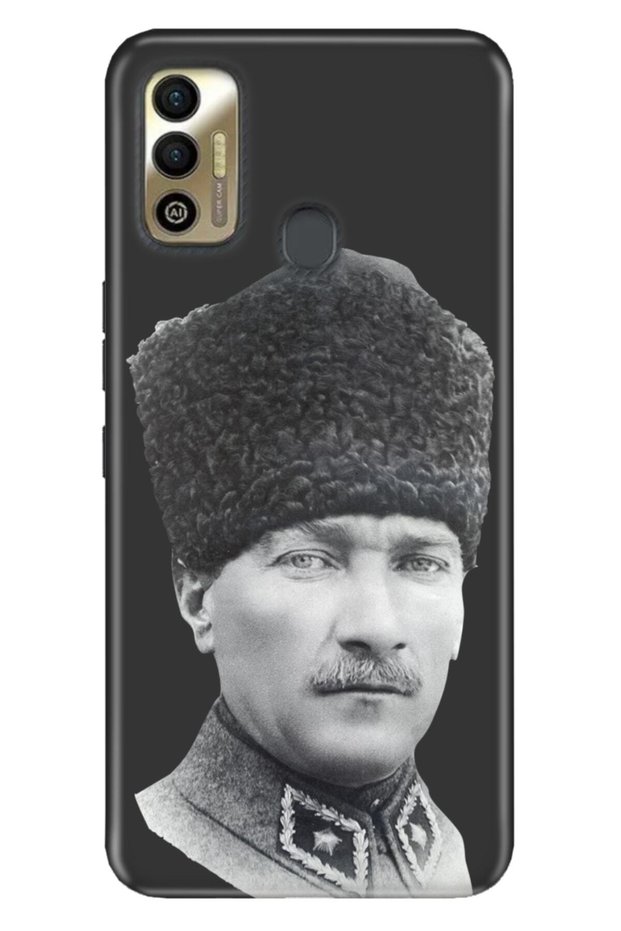 Spark 7t Compatible Case Tioserisi Illustrated Silicone Ataturk Pasha